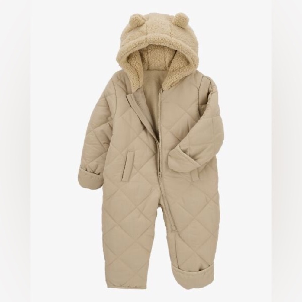 CARTERS baby quilted hooded pram